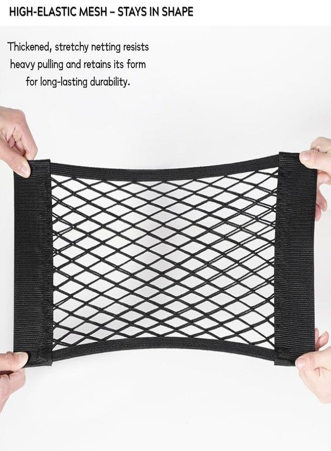 MIXNEX No-Drill Trash Bag Holder - Wall-Mounted Storage Organizer with Adhesive Back - Hanging Mesh Net for Plastic Bags, Grocery Sacks & Recycling (25x40cm) - Space-Saving Kitchen/Bathroom Solution - Image 5